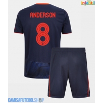 Camisa de time de futebol Nottingham Forest Elliot Anderson #8 Replicas 3º Equipamento Infantil 2025-26 Manga Curta (+ Calças curtas)